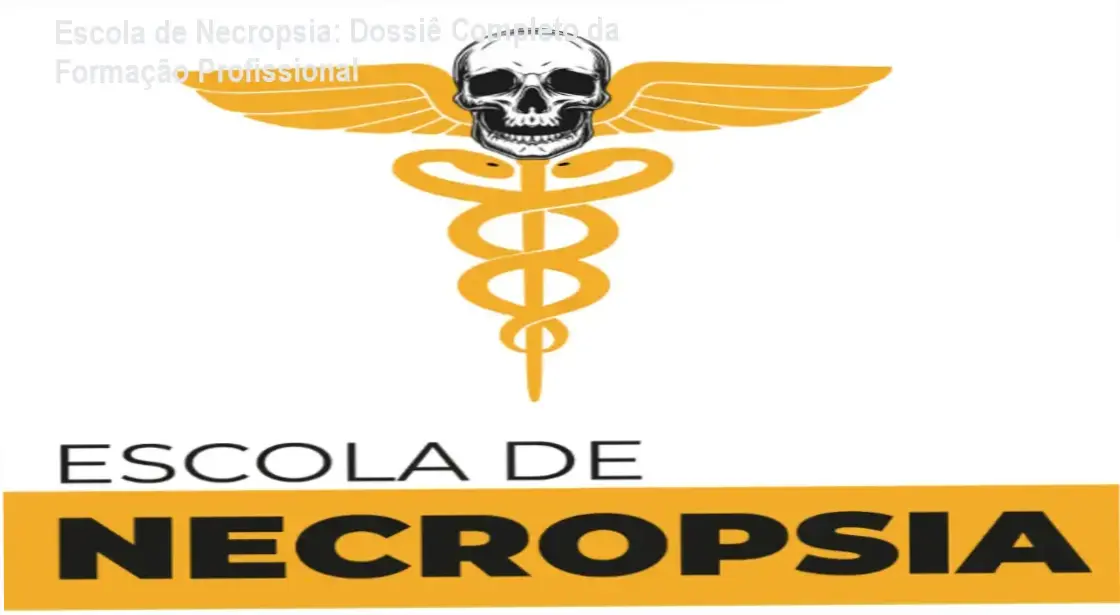 Estudante analisando materiais técnicos sobre ciências mortuárias e medicina legal