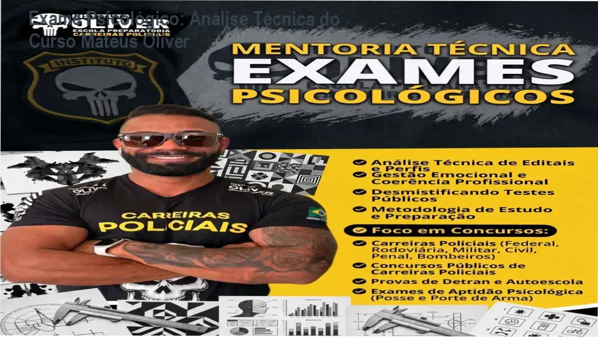 Candidato realizando prova de perfil profissiográfico para concurso policial