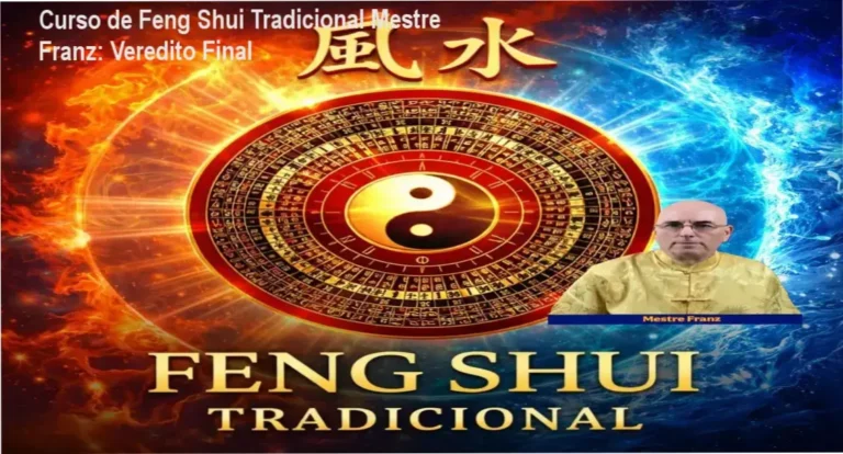 Módulo de estudo do Curso de Feng Shui Tradicional do Mestre Franz focado em harmonização energética