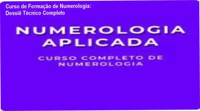 Interface do Curso de Formação de Numerologia de Rafael Cristian Cintra de Almeida
