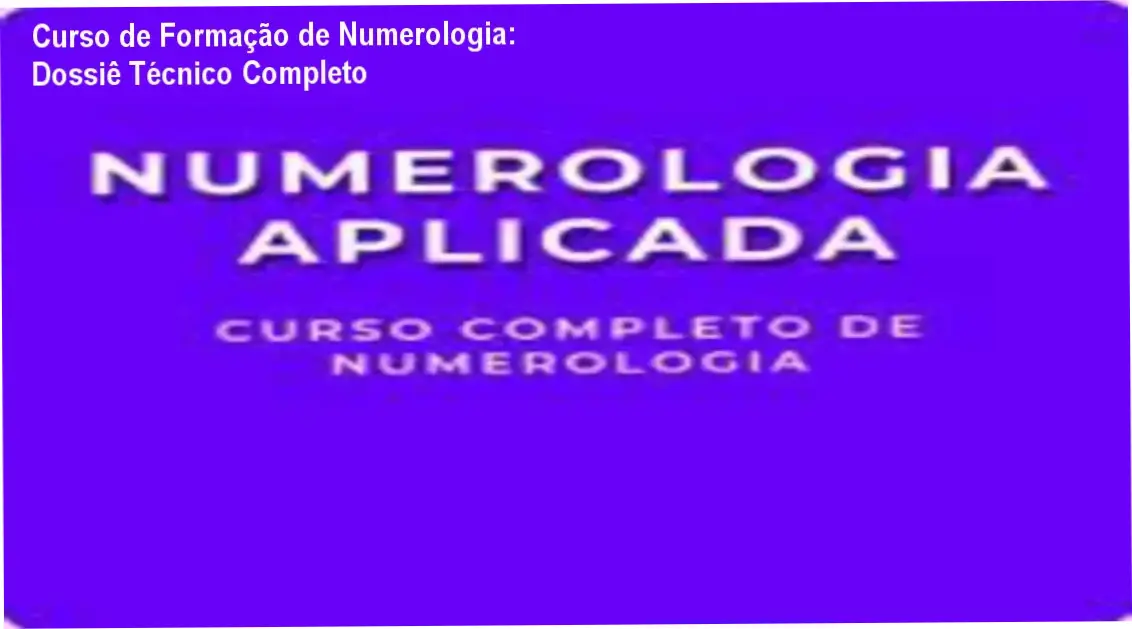Interface do Curso de Formação de Numerologia de Rafael Cristian Cintra de Almeida