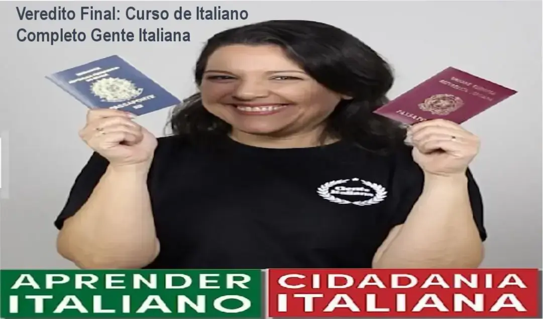 Interface do Curso de Italiano Completo Gente Italiana com material didático do nível A1 ao B2