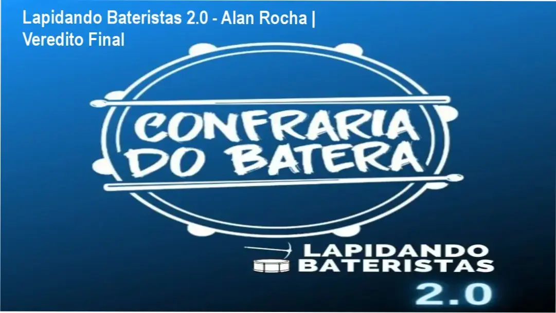 Interface do curso Lapidando Bateristas 2.0 com partituras sincronizadas e aulas de técnica de bateria