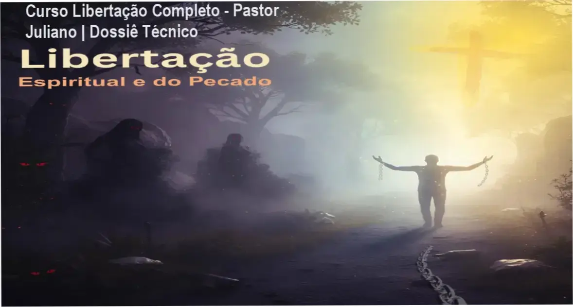 Capa do Curso de Libertação Completo do Pastor Juliano Medeiros com 218 aulas