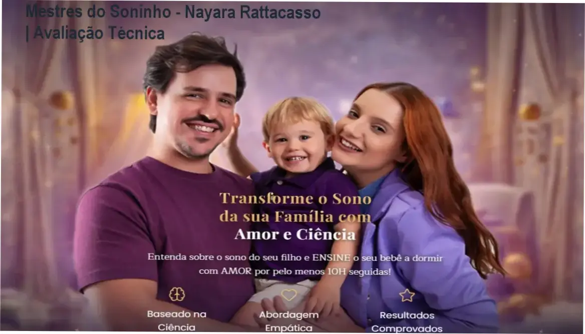 Representação visual do método de sono infantil de Nayara Rattacasso focado no adormecimento do bebê no berço.