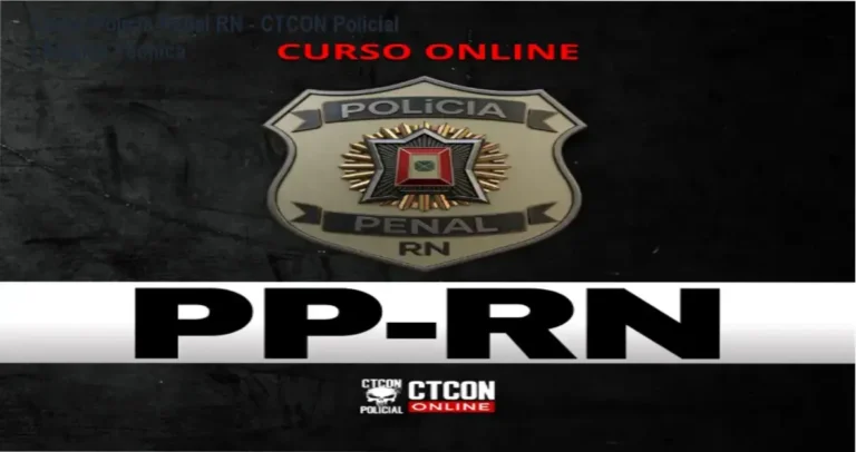Candidato estudando para o concurso da Polícia Penal do Rio Grande do Norte através do curso online CTCON Policial