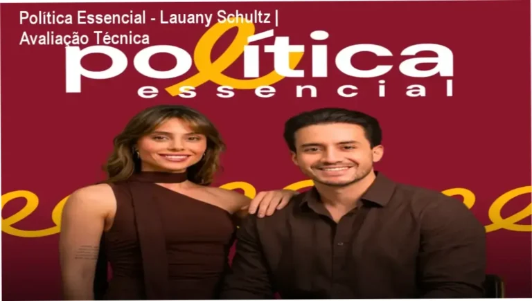 Representação visual do curso Política Essencial abordando temas de economia, história e geopolítica