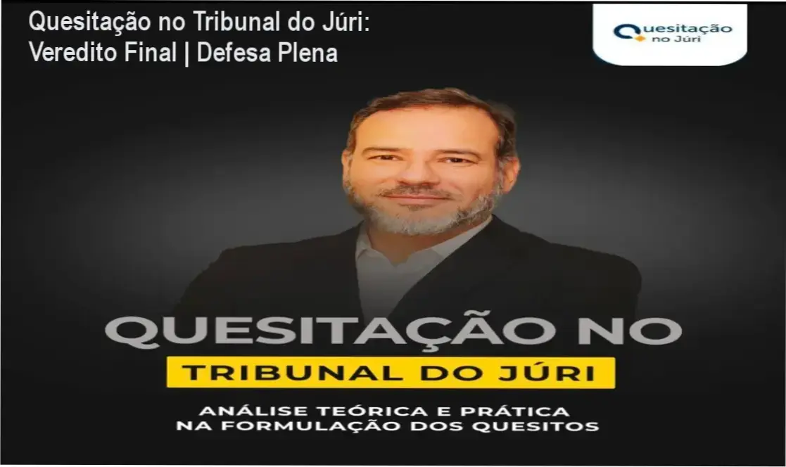 Capa do curso Quesitação no Tribunal do Júri ministrado pelo Dr. Denis Sampaio da Defesa Plena
