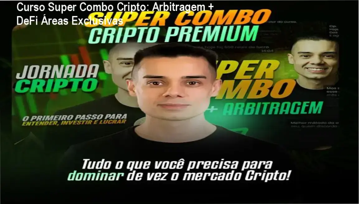 Pacote com dois cursos sobre Arbitragem e DeFi em criptomoedas
