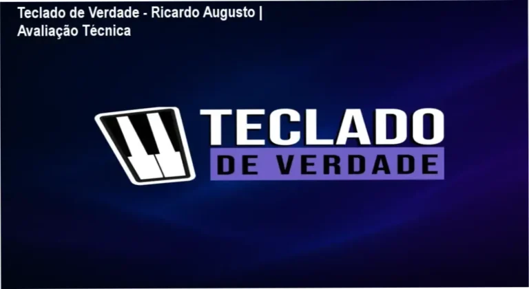 Curso Teclado de Verdade de Ricardo Augusto dos Santos para aprendizado estruturado