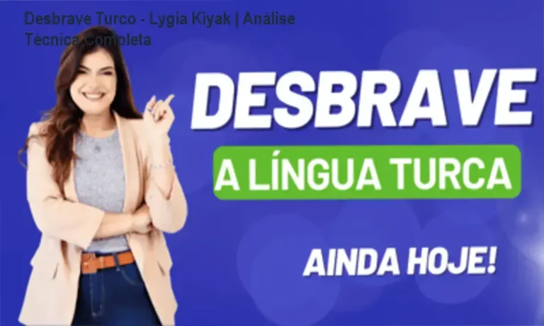 Interface de estudo do curso online Desbrave Turco de Lygia Kıyak mostrando métodos de aprendizado de idioma turco para iniciantes