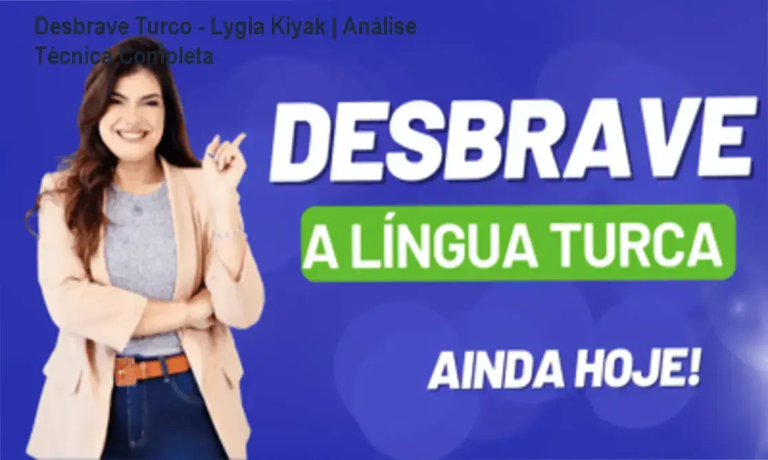 Interface de estudo do curso online Desbrave Turco de Lygia Kıyak mostrando métodos de aprendizado de idioma turco para iniciantes