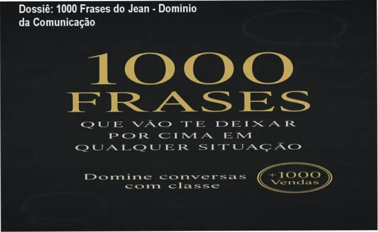 Capa do ebook 1000 Frases Que Vão Te Deixar Por Cima de Jean focada em oratória