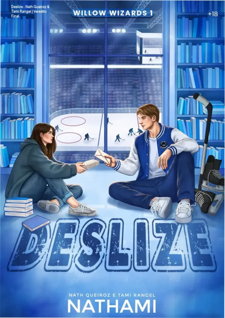 Capa do eBook Deslize, romance de hóquei Willow Wizards de Nath Queiroz e Tami Rangel