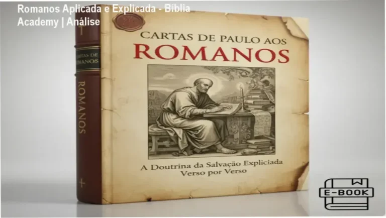 Capa do ebook Romanos Aplicada e Explicada Verso a Verso da Bíblia Academy para estudo teológico