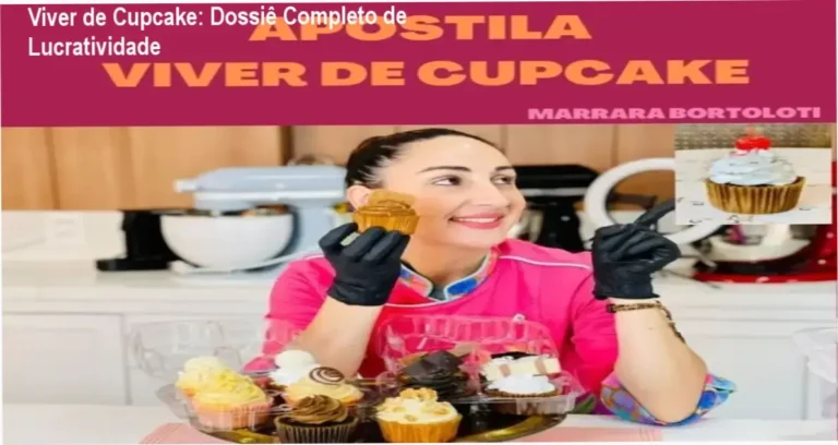 Capa do Ebook Viver de Cupcake apresentando estratégias de confeitaria e empreendedorismo