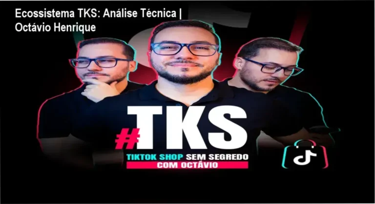 Interface do curso Ecossistema TKS mostrando estratégias de vendas orgânicas no TikTok Shop