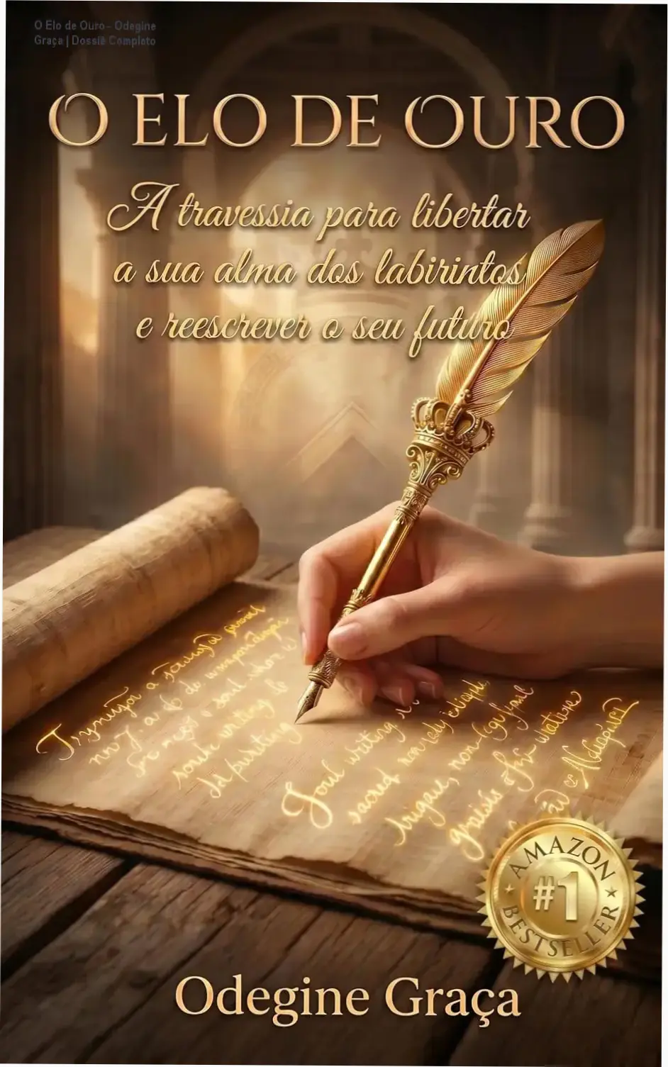 Capa do eBook O Elo de Ouro de Odegine Graça detalhando a jornada de libertação da alma