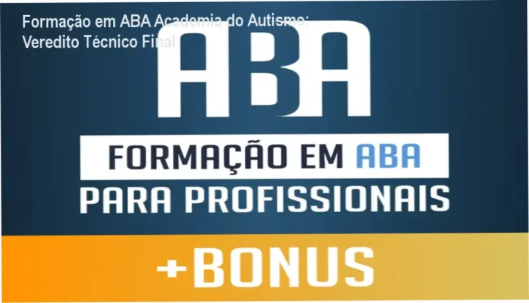 Certificado e materiais da Formação em ABA para Profissionais da Academia do Autismo