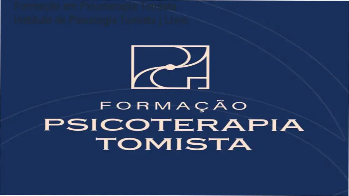 Capa do ebook Formação em Psicoterapia Tomista do Instituto de Psicologia Tomista, focada em psicoterapia baseada na filosofia de São Tomás de Aquino
