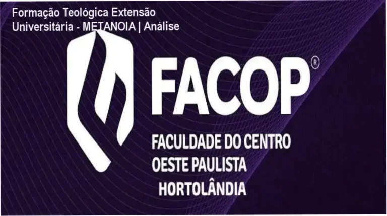 Capa do curso Formação Teológica em Extensão Universitária do Instituto METANOIA com certificação FACOP
