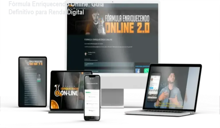 Curso de marketing digital Fórmula Enriquecendo Online com estrategias T.O.M para geração de renda online sem aparecer.