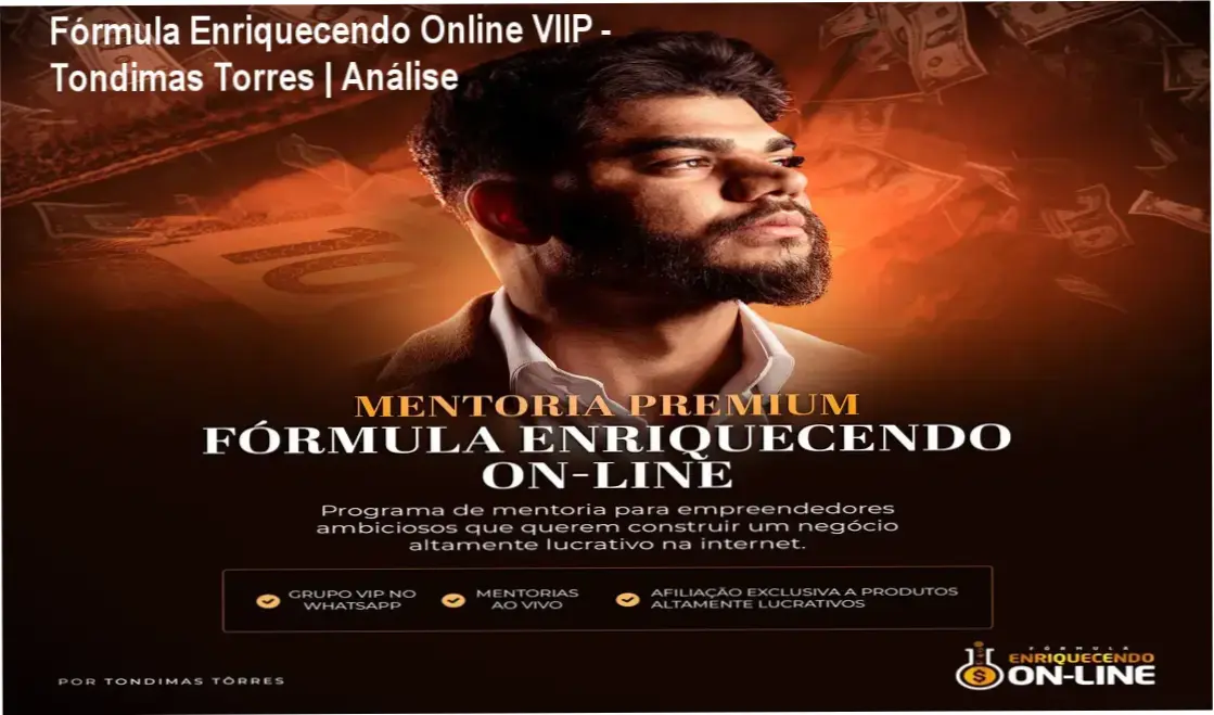 Interface de plataforma de curso online mostrando o ecossistema do Fórmula Enriquecendo Online VIIP