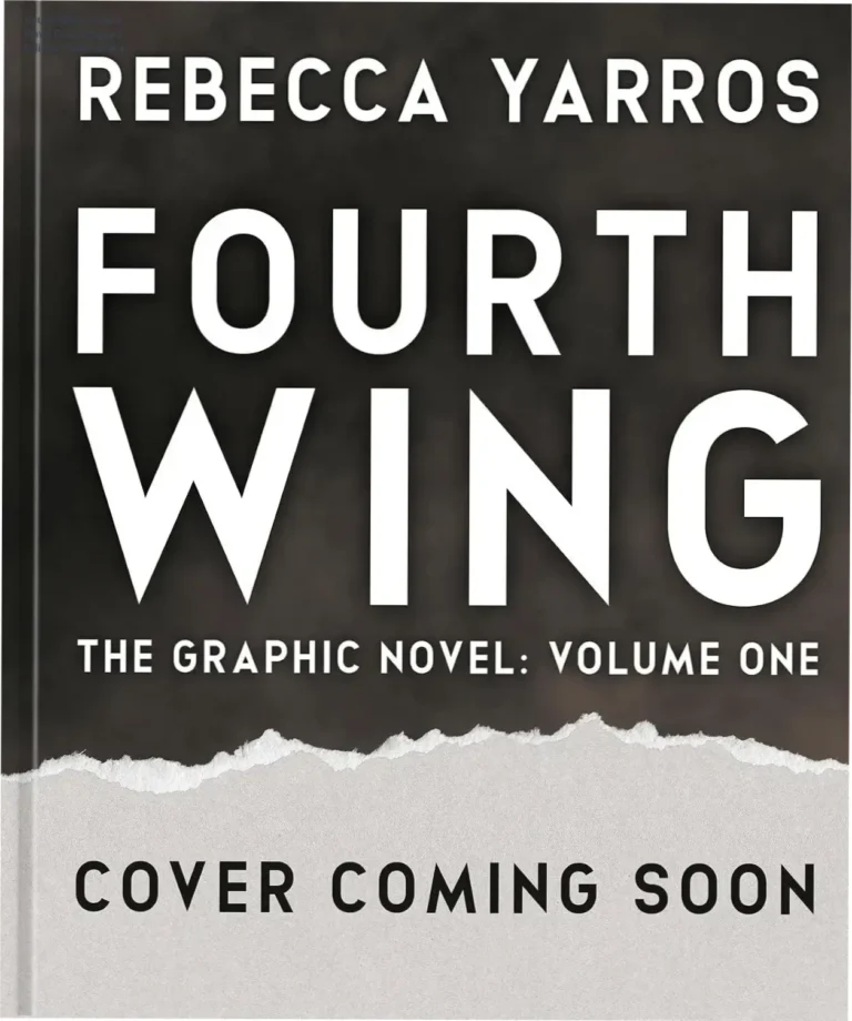 Deluxe signed hardcover of Fourth Wing Graphic Novel featuring metallic foil design
