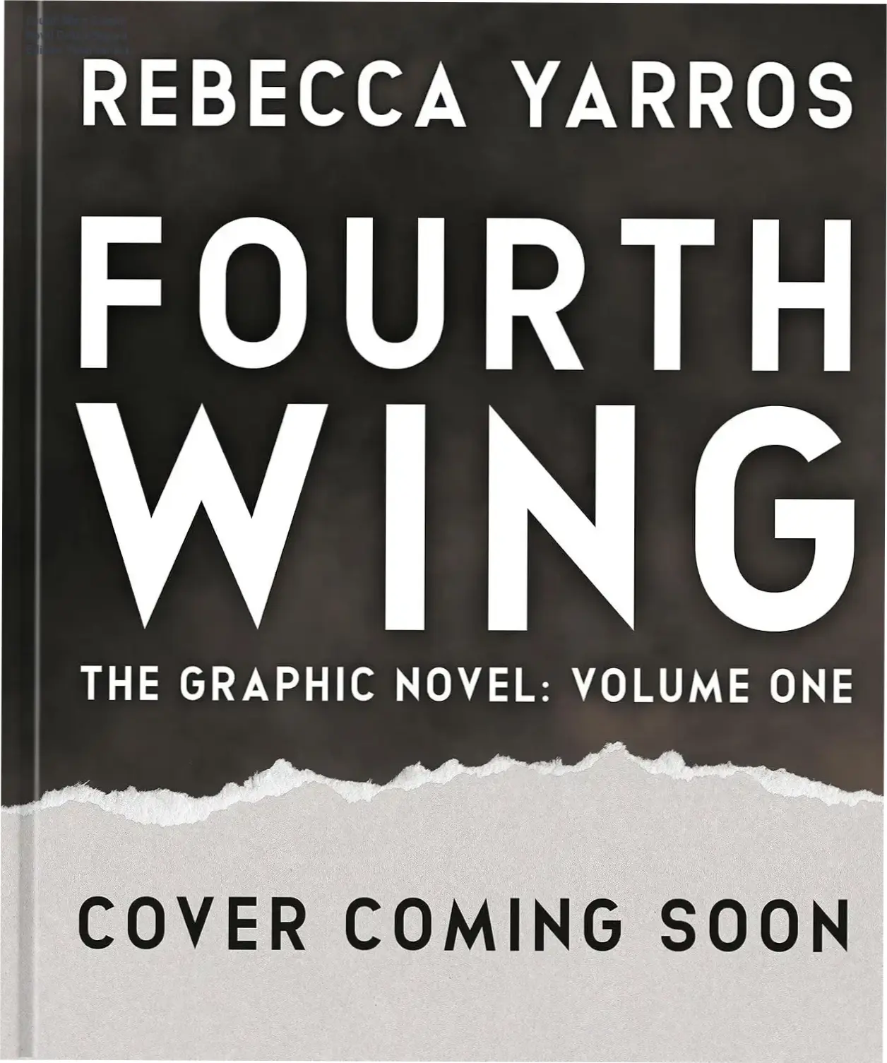 Deluxe signed hardcover of Fourth Wing Graphic Novel featuring metallic foil design