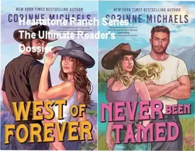 Heartstone Ranch book series by Corinne Michaels showing romantic cowboy aesthetic