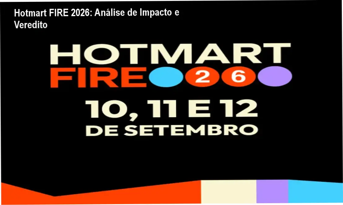 Banner do evento Hotmart FIRE 2026 no Expominas Belo Horizonte com público networking