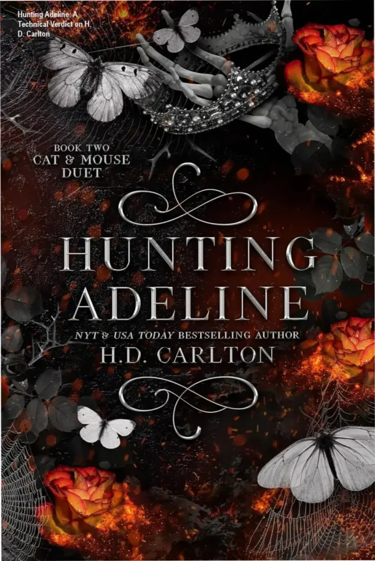 Cover art and digital edition of Hunting Adeline by H. D. Carlton showcasing the dark romance theme