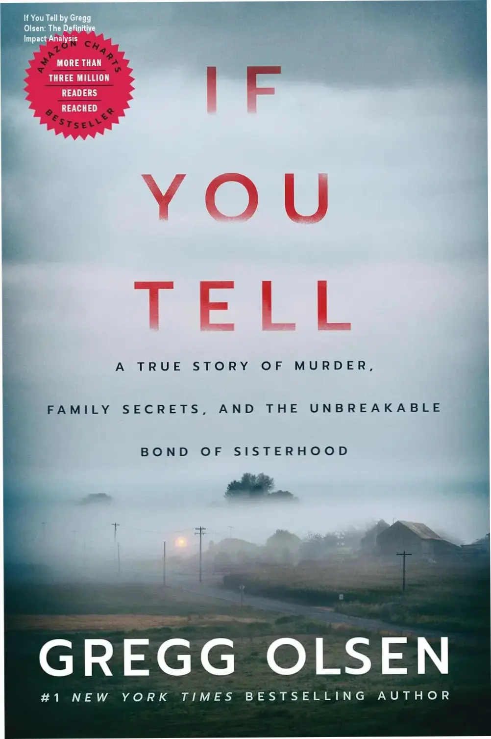Book cover of If You Tell by Gregg Olsen detailing a true story of survival