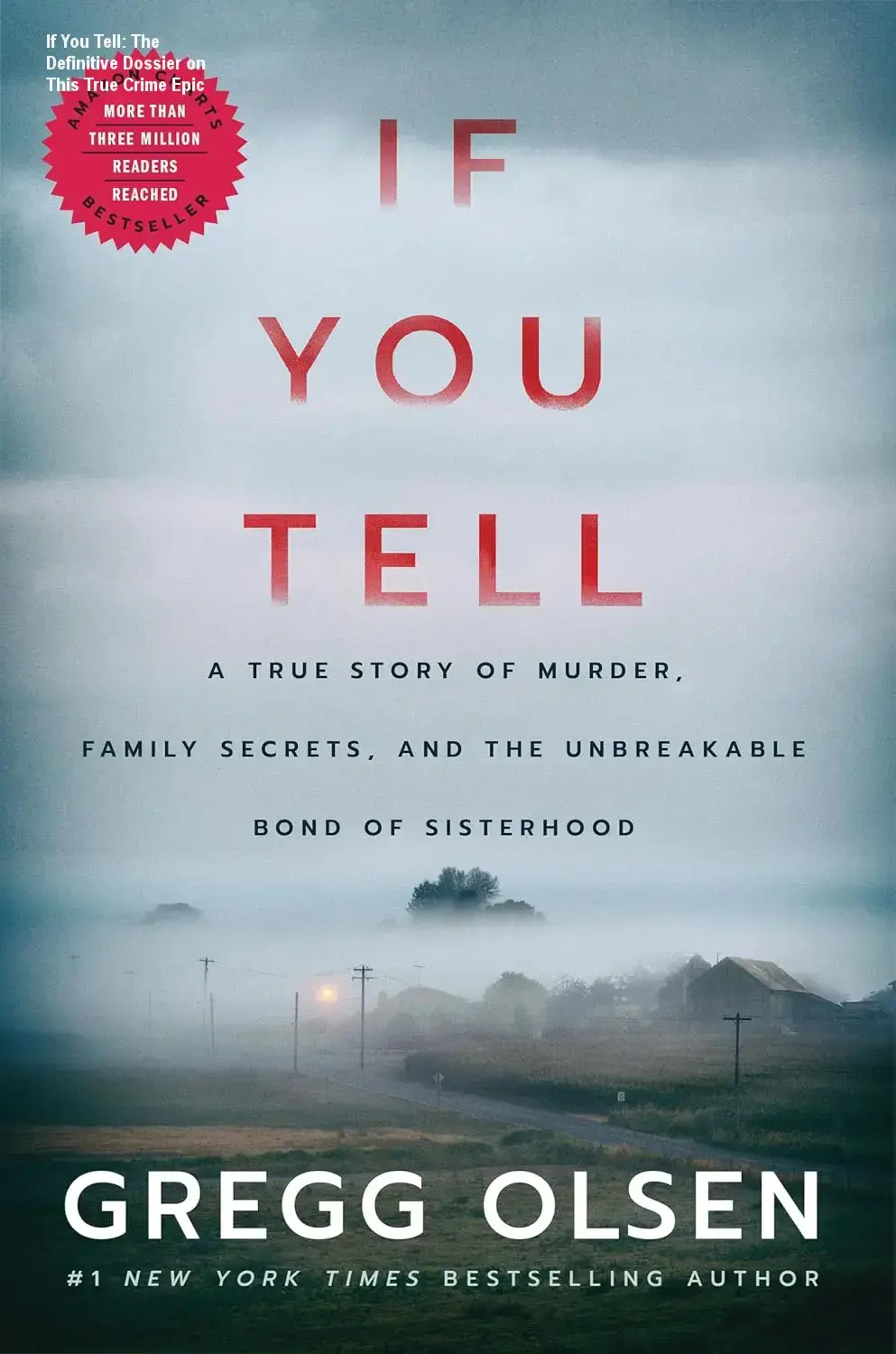 Book cover of If You Tell by Gregg Olsen illustrating a gripping true crime survival story