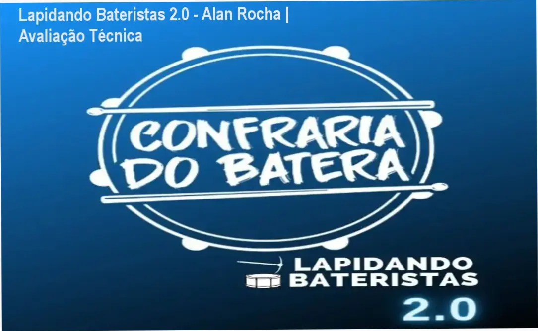 Estudante praticando bateria com o método Lapidando Bateristas 2.0 de Alan Rocha