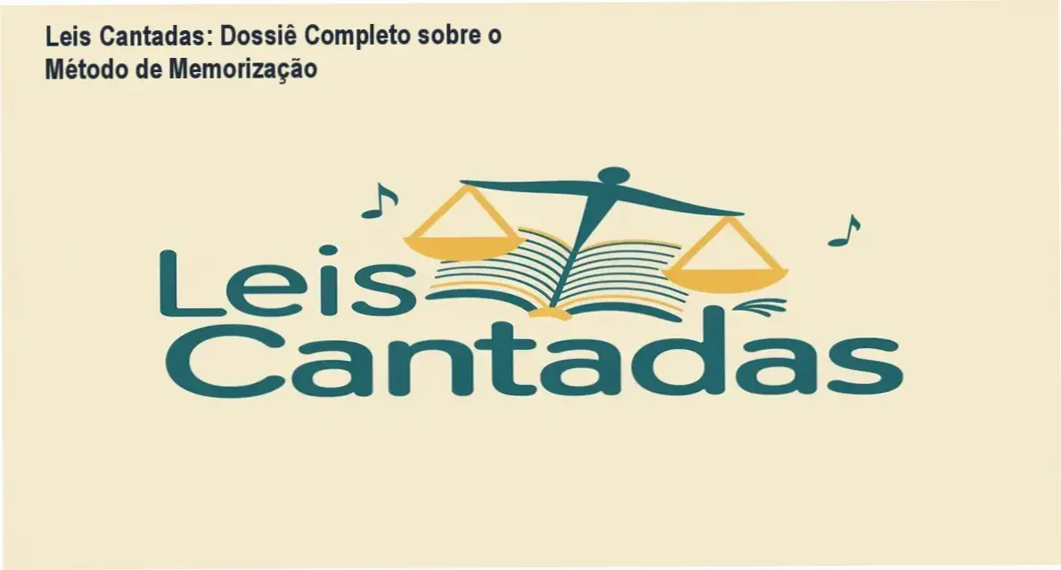 Representação conceitual do método Leis Cantadas utilizando áudio e legislação para concursos