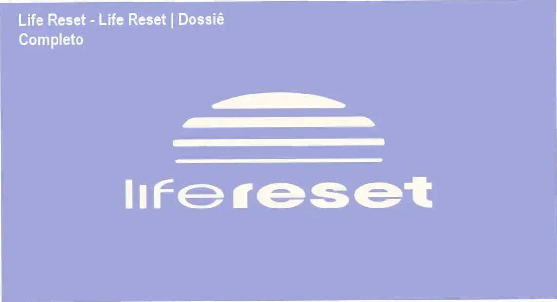 Representação visual do curso Life Reset focada em reprogramação mental e espiritualidade moderna
