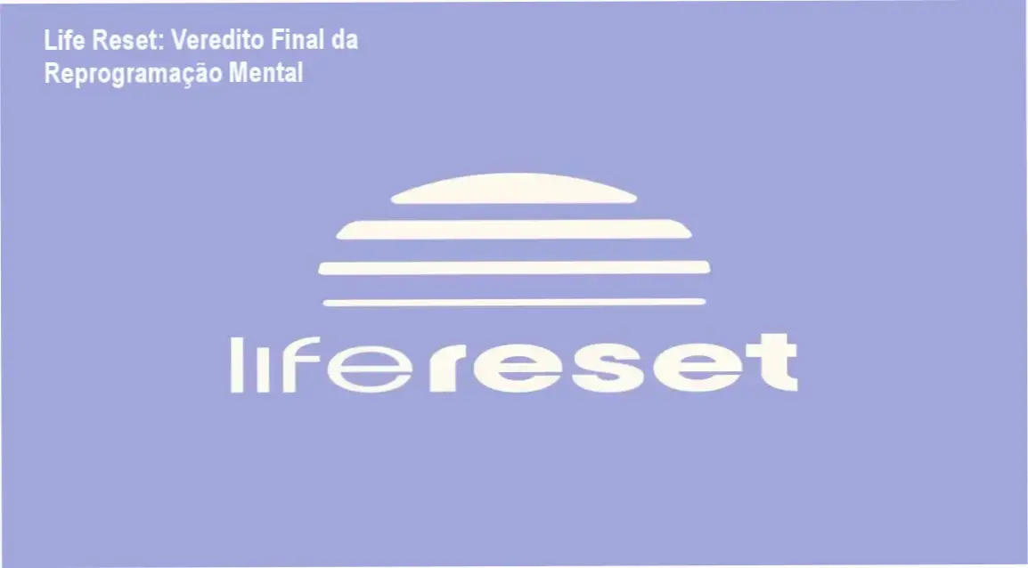 Capa do treinamento Life Reset focado em reprogramação mental e leis universais