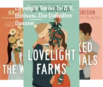 Digital cover of the Lovelight series by B.K. Borison featuring romantic themes