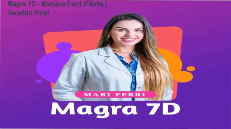 Capa do protocolo Magra 7D de emagrecimento rápido da nutricionista Mariana Ferri d'Avila