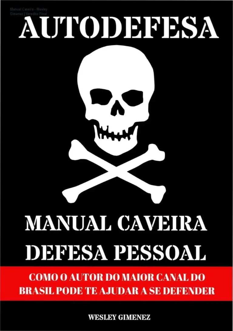 Capa do ebook Manual Caveira de Defesa Pessoal de Wesley Gimenez sobre sobrevivência urbana