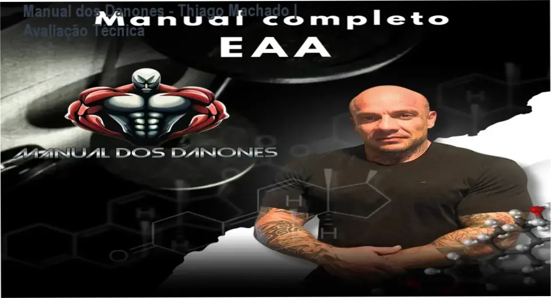 Capa do curso Manual dos Danones focado em fisiologia hormonal e musculação
