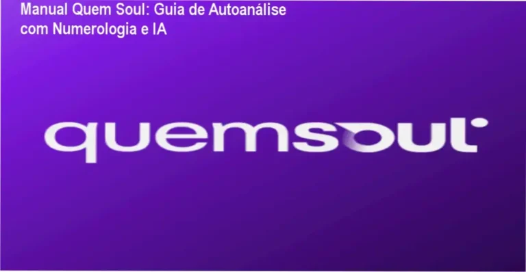Relatório de autoanálise com interface digital do Manual Quem Soul, mostrando abertura do PDF na plataforma