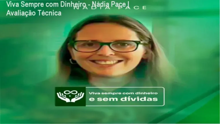 Capa do curso Viva Sempre com Dinheiro da mentora Nádia Pace sobre recuperação de crédito e organização financeira