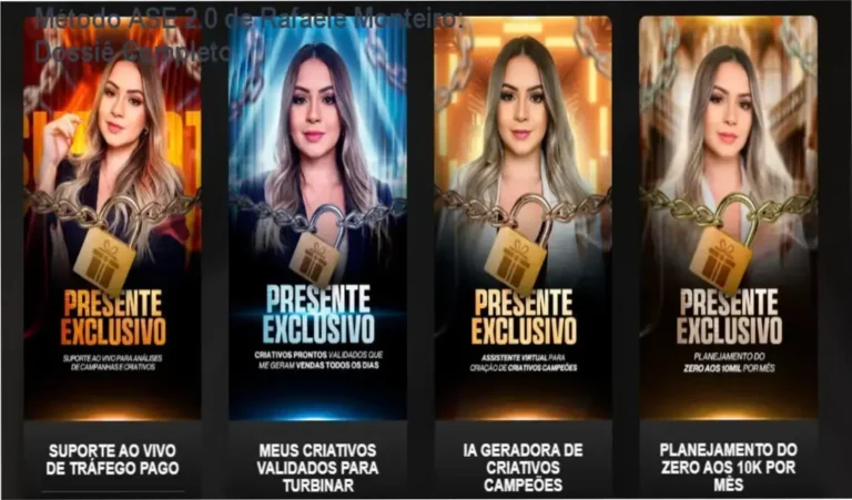Representação visual do Método ASE 2.0 de Rafaele Monteiro para marketing de afiliados
