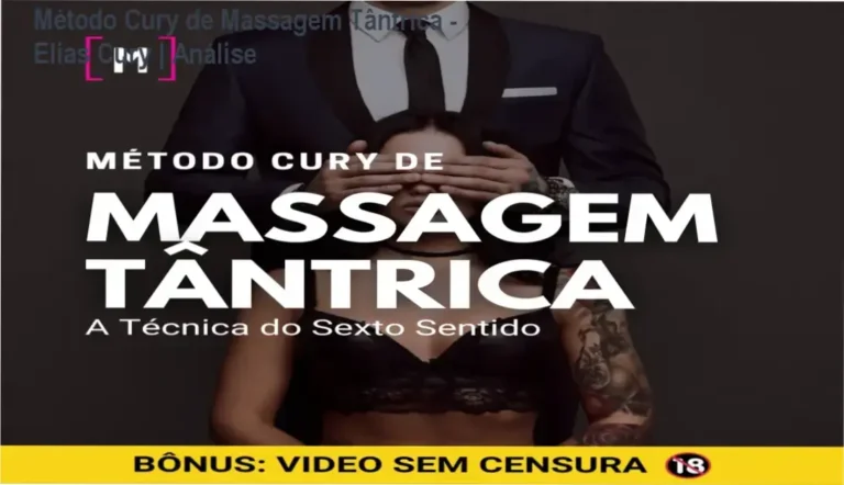 Capa do curso Método Cury de Massagem Tântrica por Elias Cury mostrando a técnica do sexto sentido