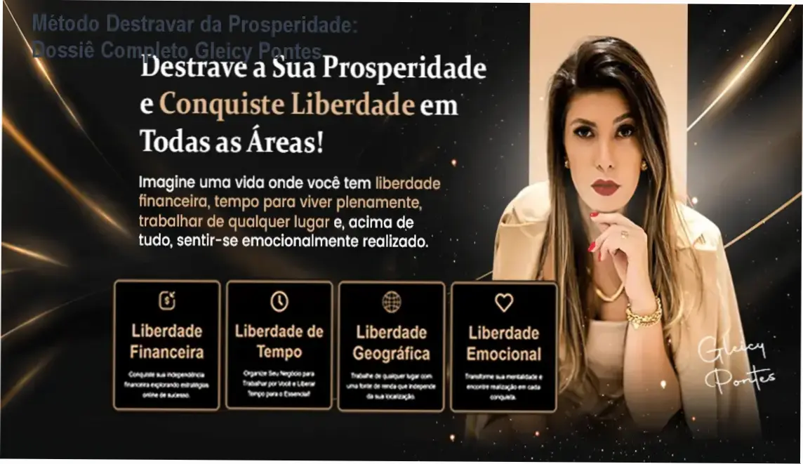 Representação visual do treinamento Destravar da Prosperidade focado em empreendedorismo e marketing digital