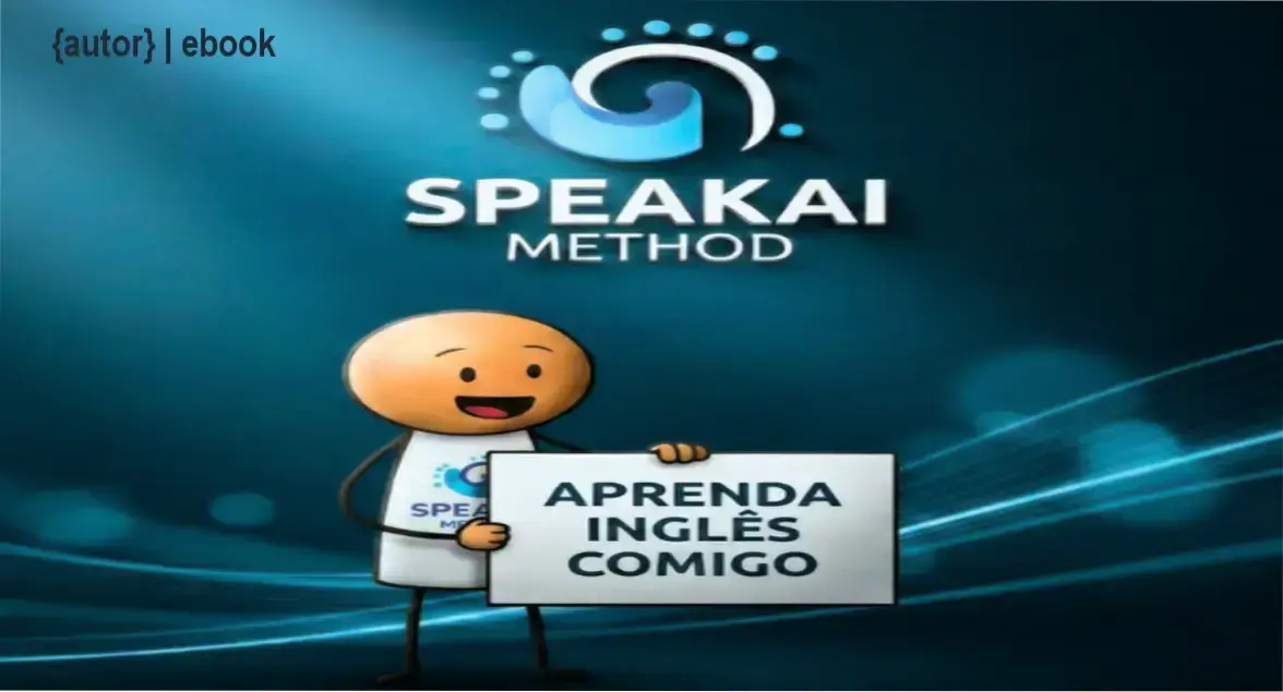 Capa do eBook Método SpeakAI - Inglês Fácil com destaque para frases práticas e repetição guiada