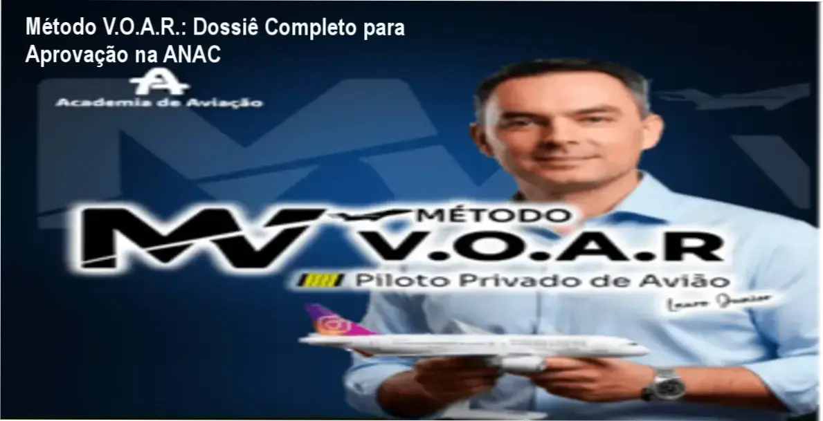 Interface do curso online Método V.O.A.R. com simulados e aulas teóricas para Piloto Privado da ANAC