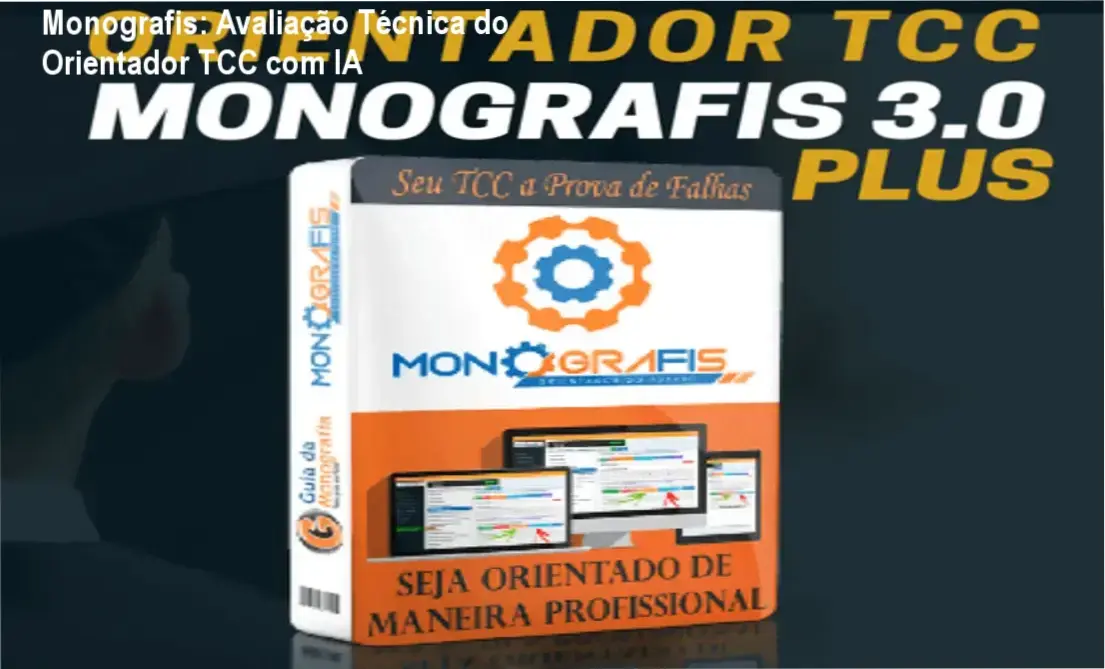 Dashboard do Monografis exibindo estruturação de TCC em blocos com assistente de IA e exportação ABNT
